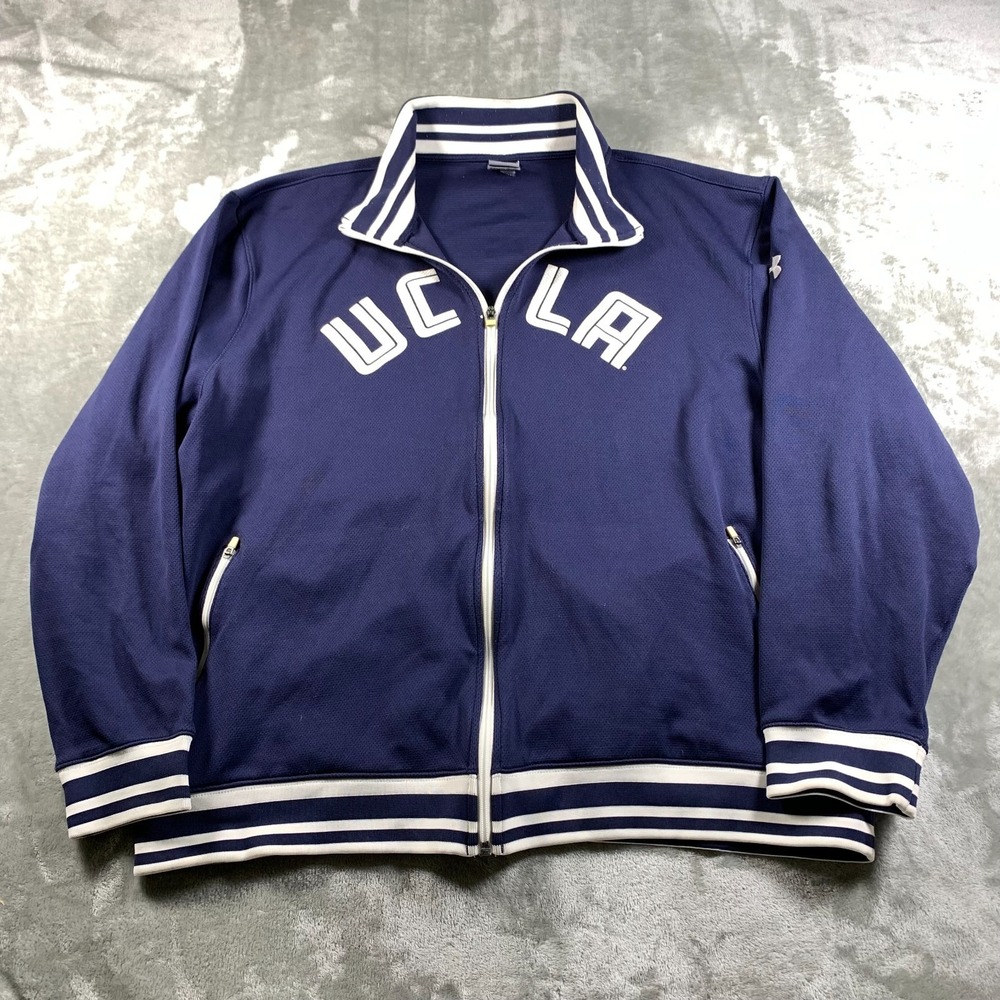 Vintage Under Armour UCLA Bruins Track Jacket Men XXL Full Zip Preppy Collegiate